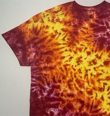 Gildan Handmade Tie Dye Unisex T-Shirt Size XL Multicolor Scrunch Design Tee NEW