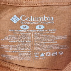 Columbia PFG Mens Orange Graphic T-Shirt Performance Fishing Gear Medium