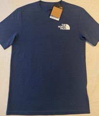 NWT $30 The North Face Half Dome Throwback Tee T-Shirt Shady Blue Men’s S Small
