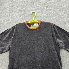 Taco Bell Men Shirt L Charcoal Diablo Sauce Logo Short Sleeve Ringer