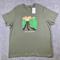 Nike “There Is No Finish Line” T-Shirt Lt Green Running Men’s XXL NWT Brand New