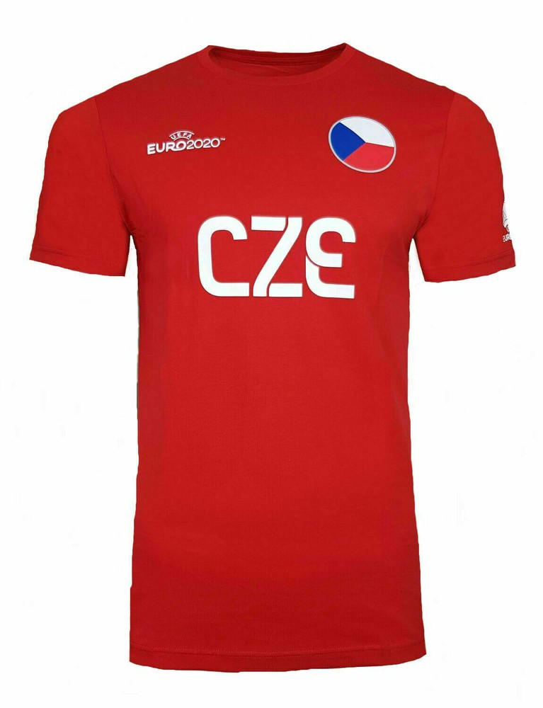CZECH REPUBLIC T Shirt Mens MEDIUM Football Team Flag Top