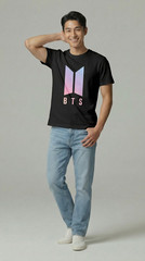 Custom BTS Logo t shirt