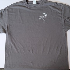 Port & Company Gray Graphic Print Men’s Crew Neck T-Shirt XL – 0108