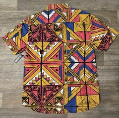 Vintage 80s90s Style Geometric Shirt By Massive Size M Retro Geometric Throwback