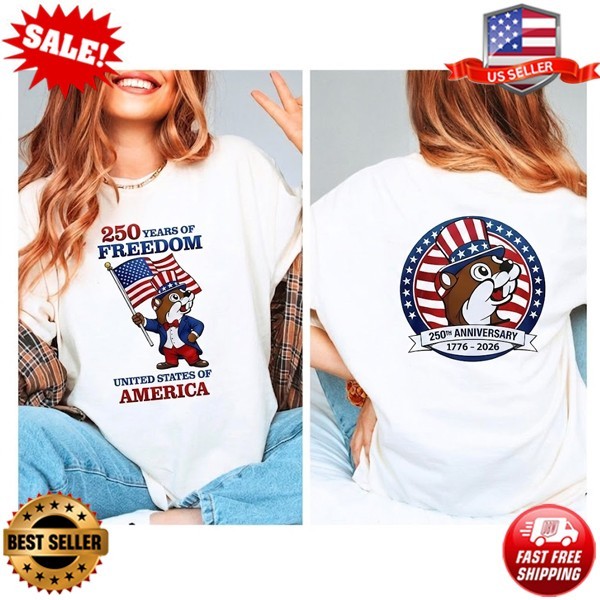 Buc-ee’s 250th Freedom Anniversary Tee: USA 1776-2026 T-Shirt S-5XL multicolor