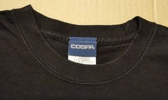 Cospa GUNDAM Federation White Guy T-shirt BLACK Size Large