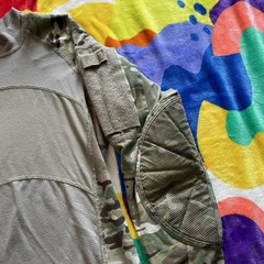 Vintage US Army Combat T-Shirt Men’s XS Camo Flame Resistant Military USA Made