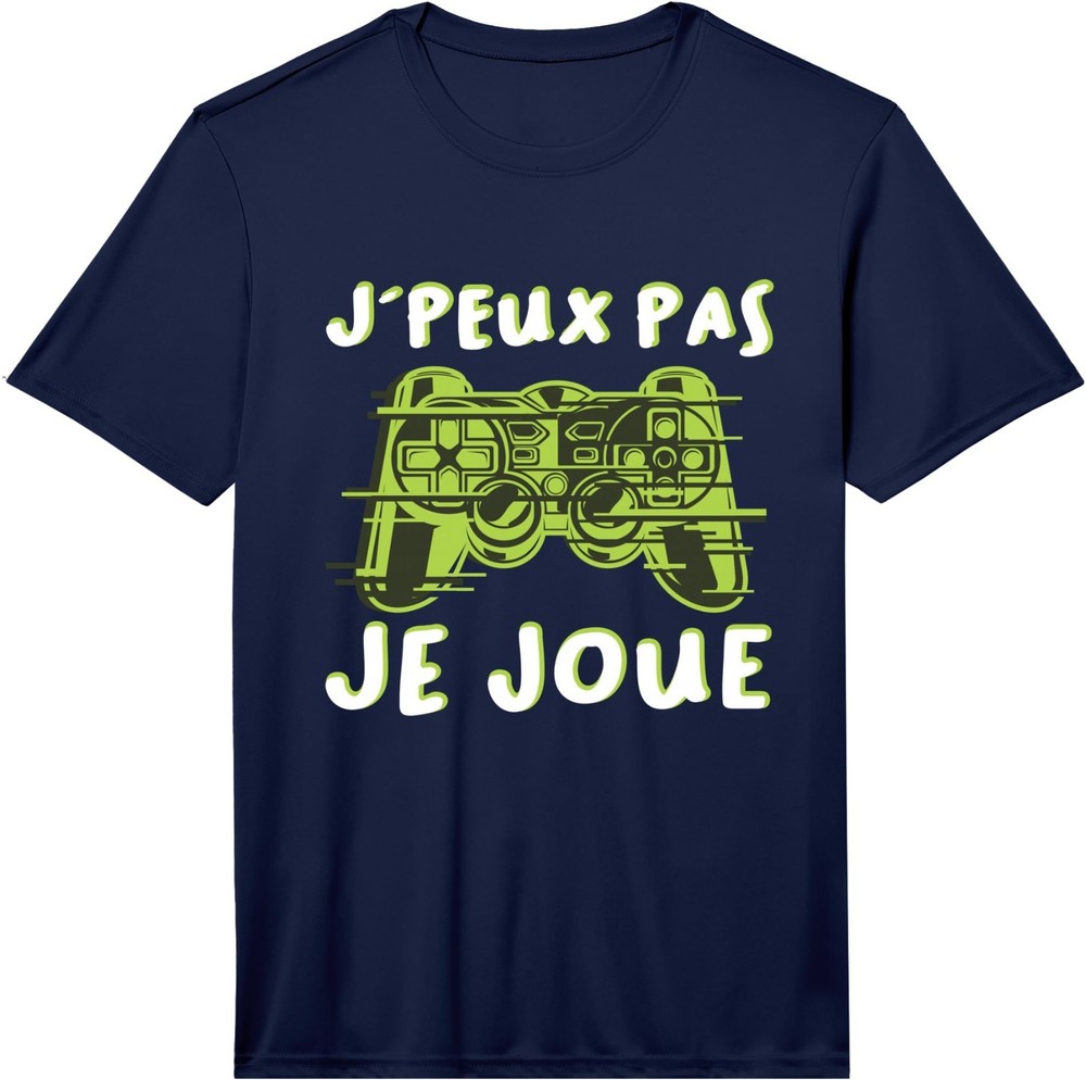 Mens Je Ne Peux Pas Je Joue Gift PC Gamer Video Games Performance T-Shirt