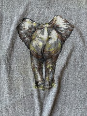 Grey “Marine World Africa USA” Elephant Graphic Tank Top AGU-731