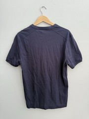 NEW Murano Liquid Luxury Slim Fit Short Sleeve Shirt In Blue Men’s Sz L Casual