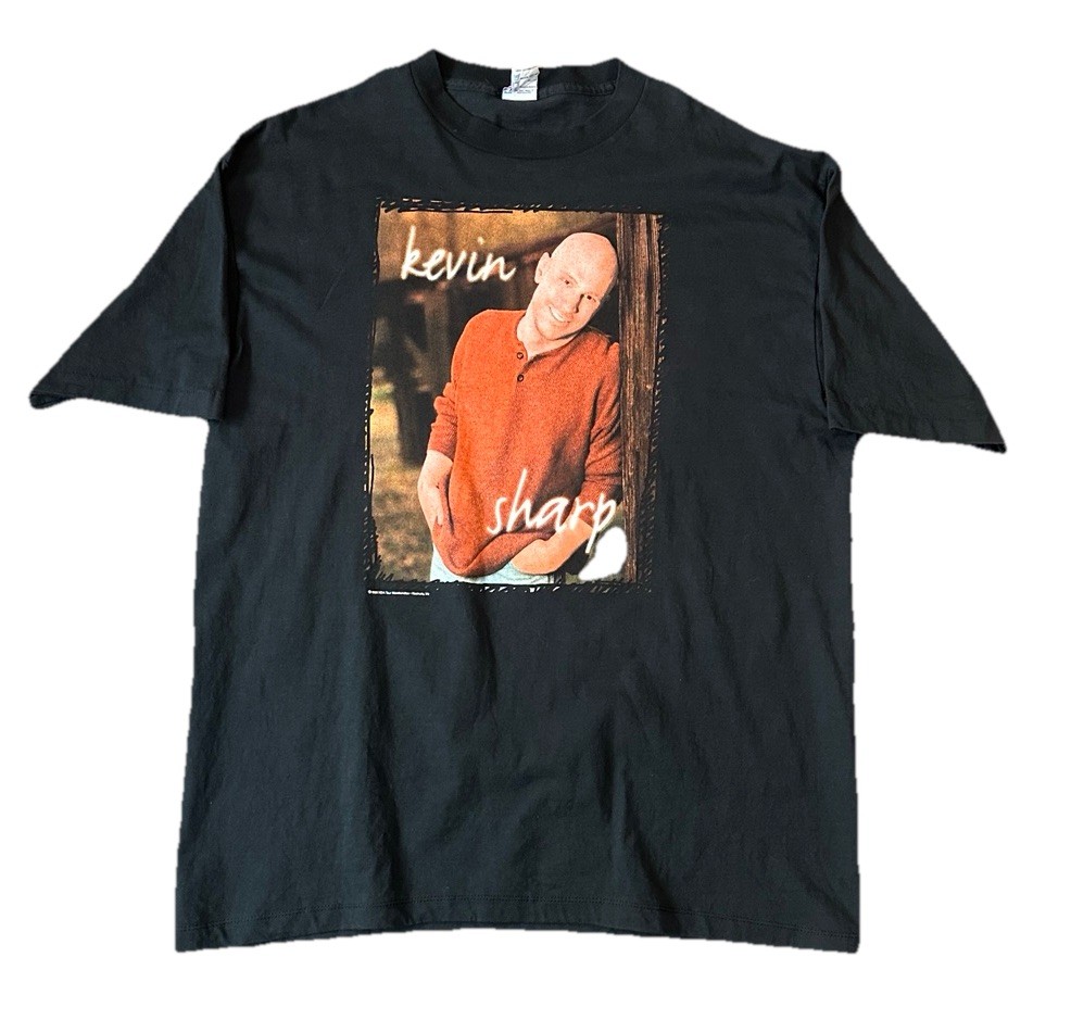 Vintage 1998 Kevin Sharp Tour T Shirt XL USA Made Double Sided Country Music
