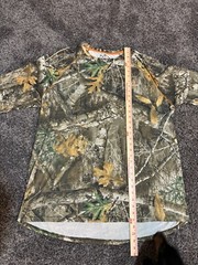 Realtree Edge T Shirt Adult Size XL/XG Green Camo Long Sleeve Polyester