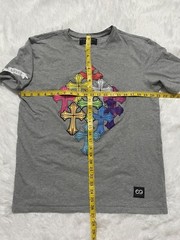 Eternity BC AD Multi-color Crosses Men Gray Graphic T-Shirt Size Large