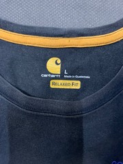 Carhartt Men’s Pocket Work T-Shirt Embroidered Logo Short Sleeve Black Size L