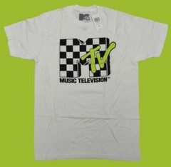 New MTV Music Television Mens S-M-L-XL-2XL-3XL White 90’s Style Shirt $22