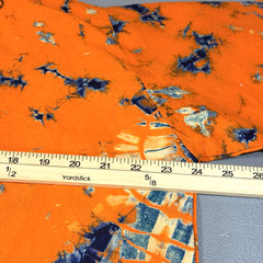 Vtg African Dashiki Shirt XL Orange Tie Dye Embroidered Africa Map Hippie Tunic