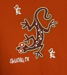 Yazbek Cancun, Mexico Orange Graphic T-Shirt Men’s Size Medium 100% Cotton
