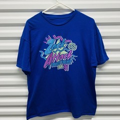 Zack Attack Friends Forever Tour 91 T-Shirt Size L Mens Blue Saved by the Bell