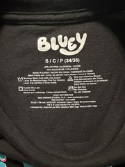 Bluey This Was The 80’s Man Black Graphic T-Shirt Size Small Disney Bingo
