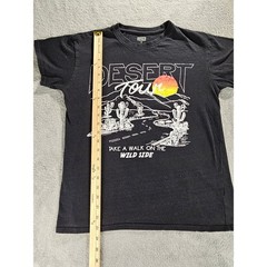 Brisco Brands Desert Tour Graphic T-Shirt Black Wild Side Road Trip Mens Medium