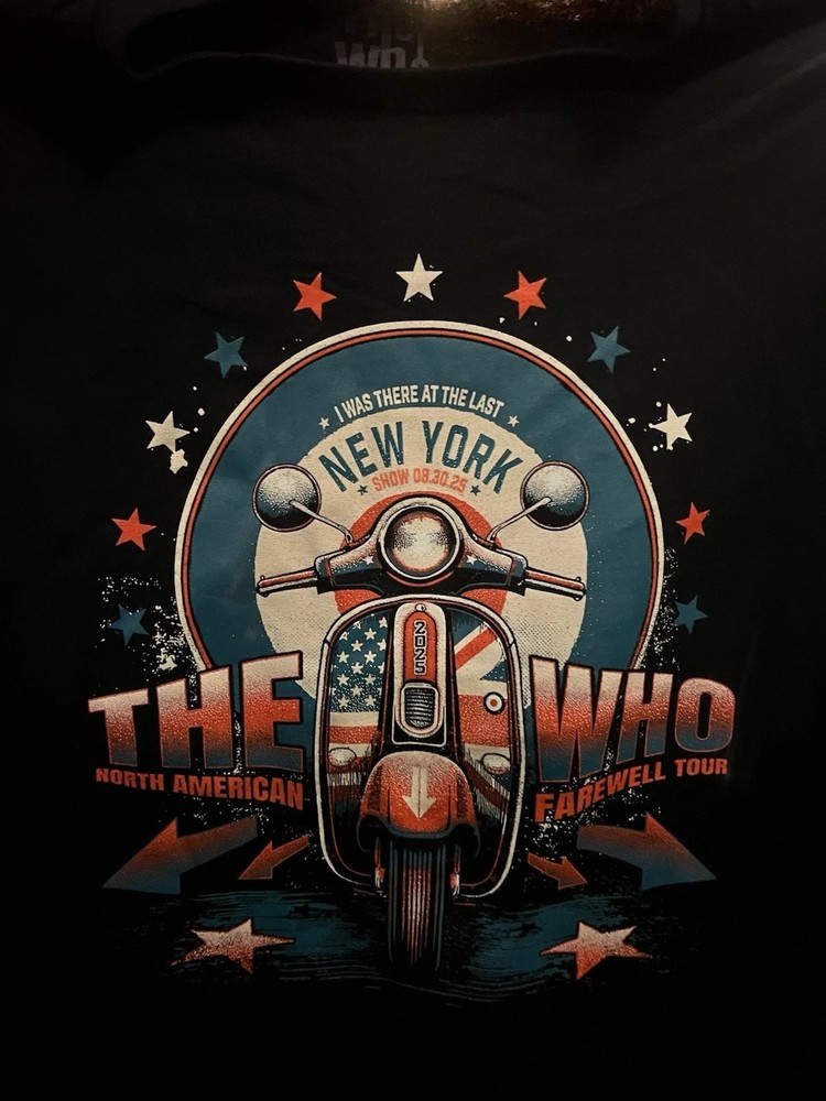 THE WHO SHIRT NYC MSG 8/30/2025 LAST SHOW TOWNSHEND DALTREY NEW YORK GILDAN