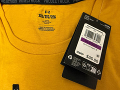 Under Armour Project Rock RSPCT Men’s Sz M/ L / 4XL Short Sleeve Gym T-Shirt New