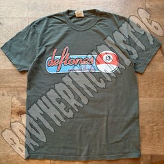 Deftones Around The Fur 98 Tour MODERN T-shirt 13 Pool Ball Green
