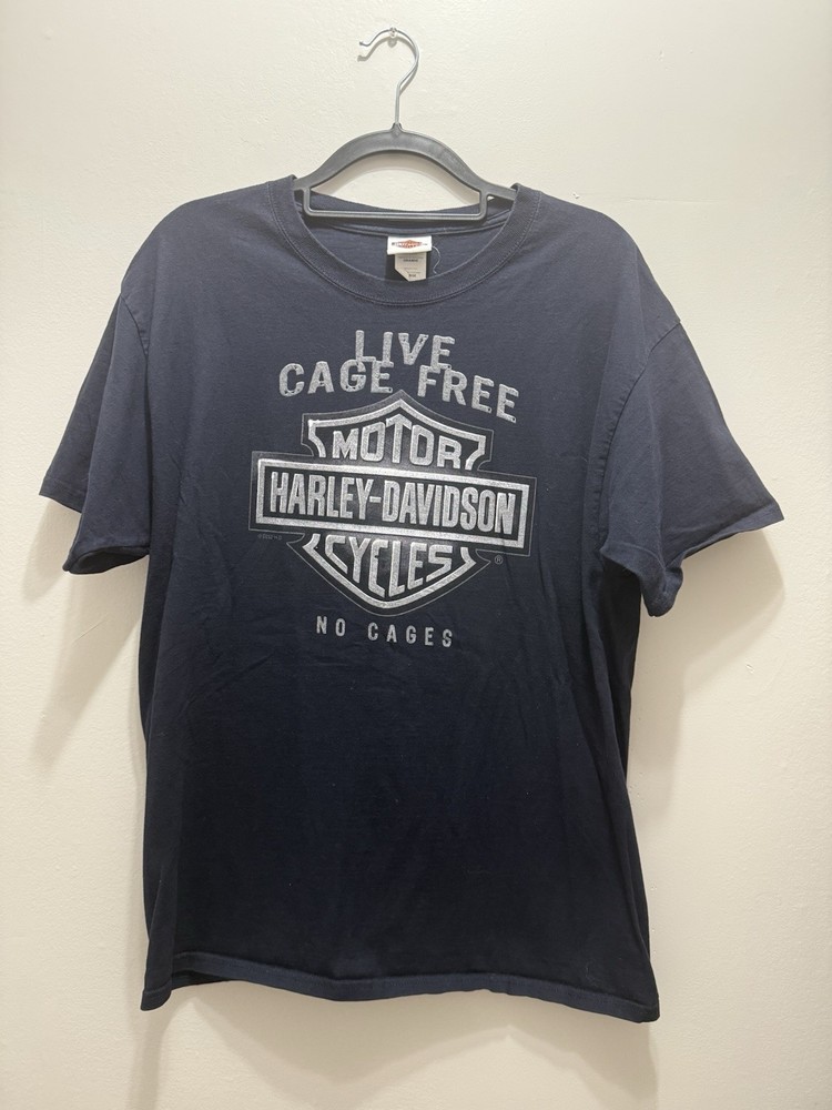 Harley Davidson Smoky mountain Cage Free beefy T