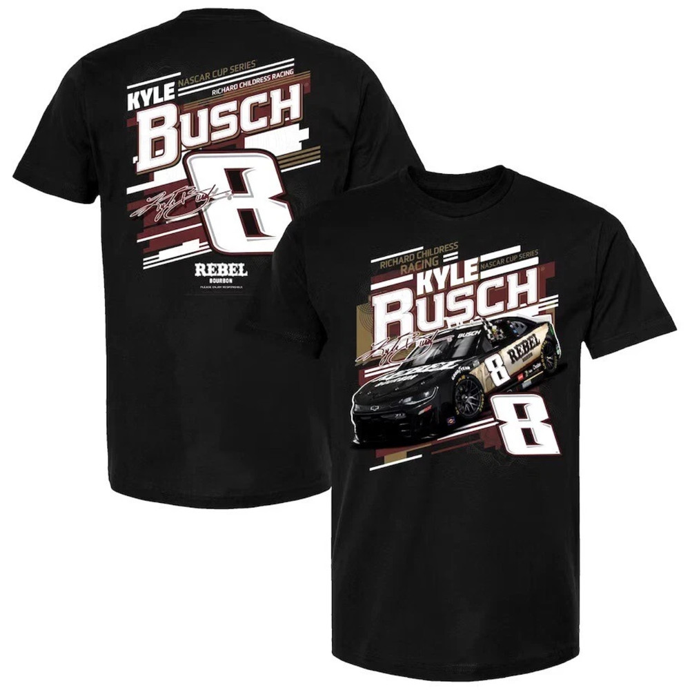 Kyle Busch Rebel Racing Shirt NASCAR Fan Vintage Graphic Unisex Tee