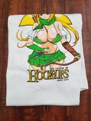 Hook-Ups Skateboard – Female Link Long Sleeve White Shirt – Men’s Large – NWOT