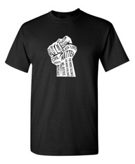 Unity Fist Sarcastic Humor Graphic Novelty Super Soft Ring Spun Funny T Shirt
