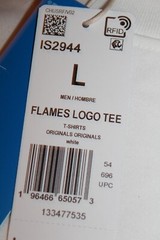 NEW MEN’S ADIDAS ORIGINALS TREFOIL FIRE LOGO TEE SHIRT ~SIZE LARGE #IS2944