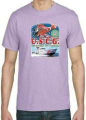Adult DryBlend® T-Shirt – ( USCG SHIELD – AMERICAN PRIDE / MILITARY )