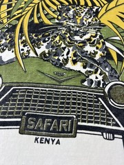 Vintage Taurus Designs Safari Kenya Shirt Mens XL Animal Graphic 90s