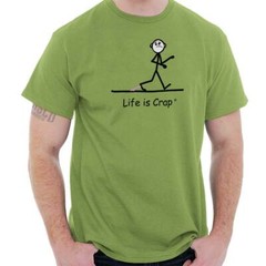 Life is Crap Gum On Shoe Unlucky Clumsy Gift Womens or Mens Crewneck T Shirt Tee