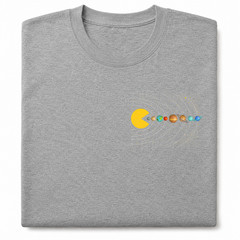 Solar System Astronomy T-Shirt Funny Space Gamer Graphic Tee Men’s S-5XL