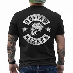 Outlaw Biker Shirt Skull T-Shirt Motorcycle chopper