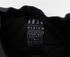 KREW Shirt Adult Medium Black Long Sleeve Skateboarding Streetwear Mens Tee