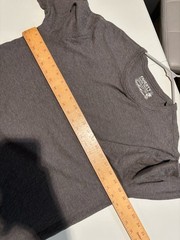 Faherty Shirt Mens Gray Sz L Cloud Cotton Long Sleeve Top Soft Boat Neck Y16