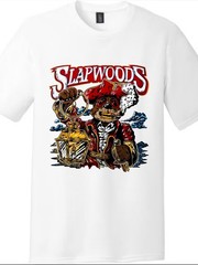 Slapwoods Pirate Bear Lantern Vintage Cartoon Streetwear Unisex Graphic T-Shirt