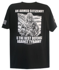 Second Amendment Militia Armed Citizenry is the Best Defense T-Shirt Pro Gun Tee