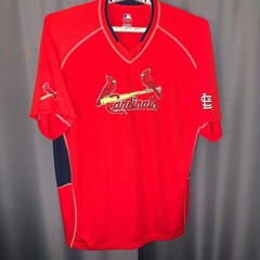 St Louis Cardinals MLB Genuine Merchandise 2XL Jersey Red Embroidered Logo Shirt