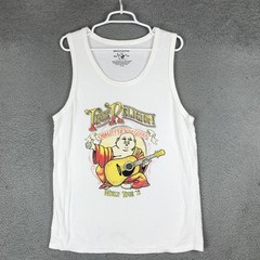True Religion Shirt Mens XL White Buddha World Tour 11 Graphic Tank Top Music