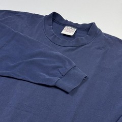 Vintage Pluma Shirt Mens 2XL Blue Crewneck Heavyweight Long Sleeve Made USA Tee