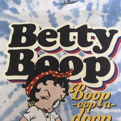 Betty Boop Tie Dye Unisex T Shirt Size Large Boop-oop-a-doop