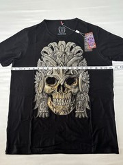 ¡Ay Güey! Men’s Lot of 5 Black Studded Graphic Print Crew Neck T-Shirt Size XL