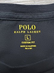 Polo Ralph Lauren Varsity Arch Custom Fit Embroidered Logo Tee Sz Lg
