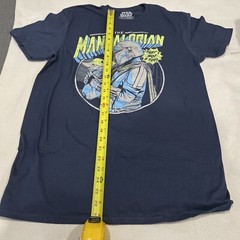 NEW Star Wars Mandalorian Mando & Grogu Navy Graphic Mens T-Shirt Size M (38-40)