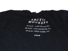 AS COLOR ARCTIC MONKEYS 2022 Concert T-Shirt Graphic Black Medium Unisex NWOT